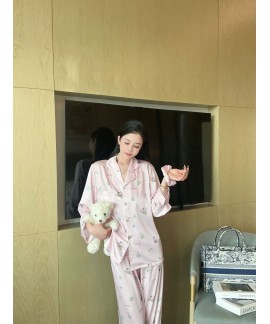 Cozy Hello Kitty Pink Pajamas: Soft Ice Silk for Sweet Dreams