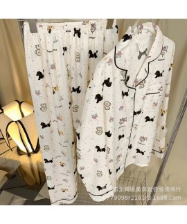 Women's Sweet & Simple Long-Sleeve Pajama Set