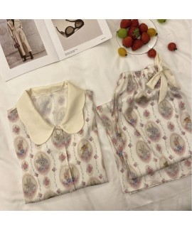 Sweet Dreams: Women's Bunny Ice Silk Pajamas