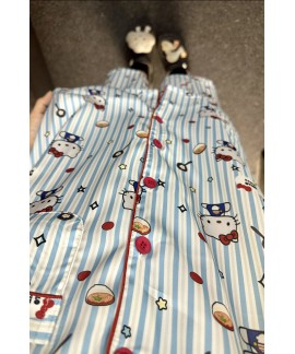 Hello Kitty Ice Silk Pajamas for Women - Cute, Comfy, and Stylish