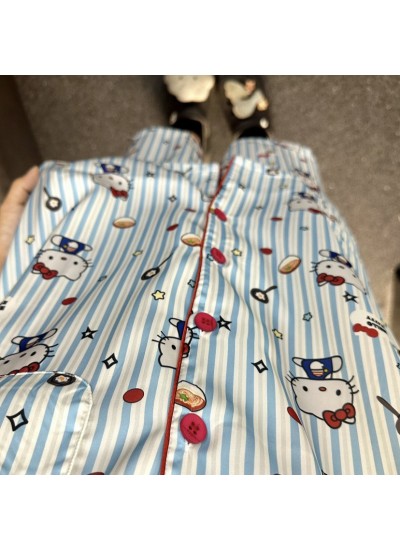 Hello Kitty Ice Silk Pajamas for Women - Cute, Comfy, and Stylish