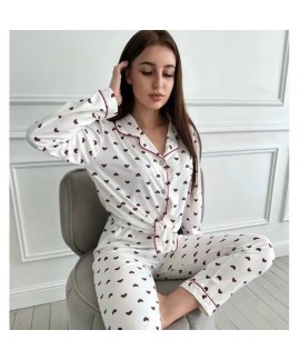 Cartoon Pompompurin Women's Long-Sleeve Pajama Set - Comfortable and Breathable