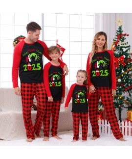 2025 Stunk Family Christmas Pajama Set – Plaid P...