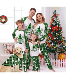 Christmas Tree & Reindeer Family Pajama Set ...