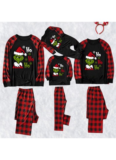 New Christmas Family Matching Pajamas Set – Printed Long-Sleeve Holiday PJS