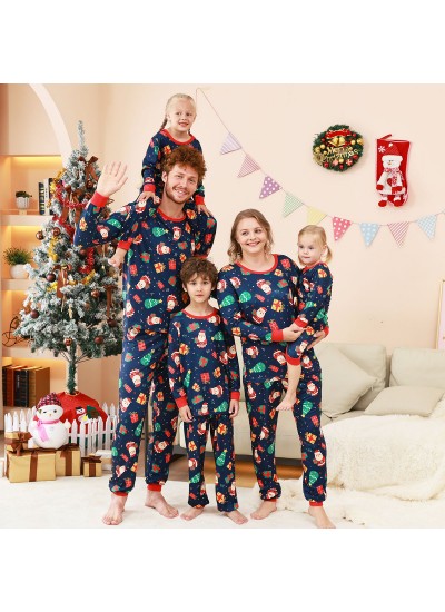 Plaid Print Christmas Family Matching Pajamas Set – Cozy Parent-Child PJS