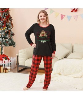 Family Christmas Matching Pajama Set – Christmas Plaid Print Parent-Child Set