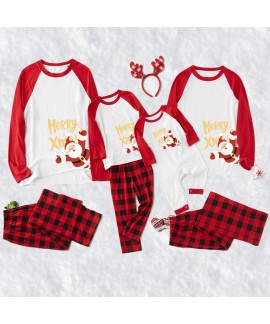 Christmas Family Matching Pajamas – Mother and Child Long-Sleeve Sleepwear Set