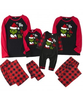 New Christmas Family Matching Pajamas Set – Printed Long-Sleeve Holiday PJS