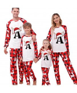 New Christmas Family Pajama Set – Printed Long Sleeve Loungewear for Parents and Kids