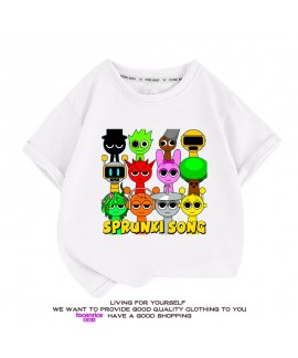 Sprunki Short-Sleeve Cotton T-Shirt for Kids - Summer Essential