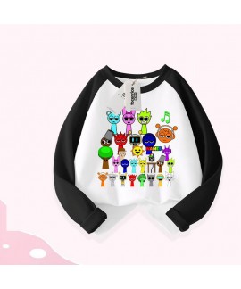 Sprunki Long-Sleeve Raglan T-Shirt for Kids - Stylish & Comfortable