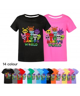 Sprunki Rhythm Box Kids Summer Short-Sleeve T-Shirt – Comfortable and Stylish Top for Boys and Girls