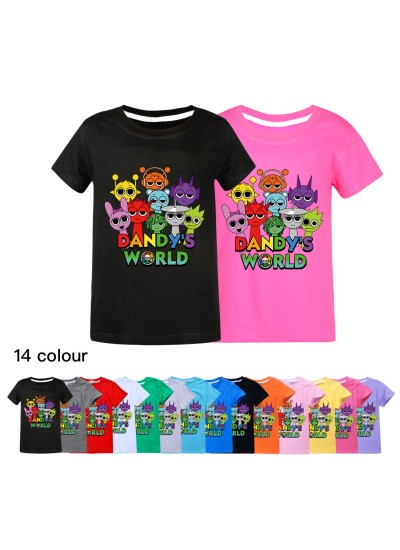 Sprunki Rhythm Box Kids Summer Short-Sleeve T-Shirt – Comfortable and Stylish Top for Boys and Girls