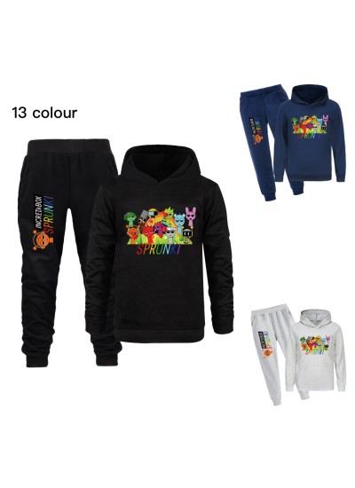 Sprunki Rhythm Box Kids Hoodie and Casual Pants Set – Comfortable & Trendy