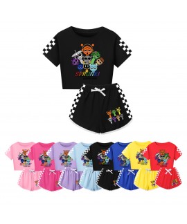 Sprunki Family Matching Outfits | Adult & Kids Short Sleeve Sets | Sprunki Clothing