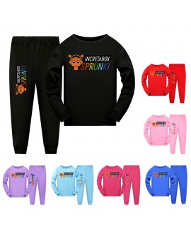 Sprunki Kids' Long-Sleeve Pajama Set | Soft Sleepw...