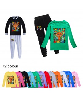 Sprunki Kids Cotton Long-Sleeve T-Shirt Set | Comfortable Outfit for Boys & Girls