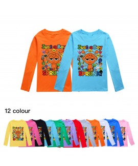 Sprunki Kids Cotton Long-Sleeve T-Shirt Set | Comfortable Outfit for Boys & Girls