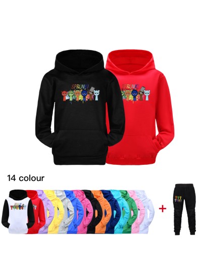 Sprunki Hoodie Set for Boys & Girls | Casual Kids’ Pullover Outfit