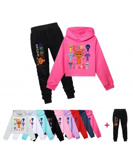 Sprunki Girls Short Hoodie Set | Stylish & Comfortable Outfit | Sprunki Clothing