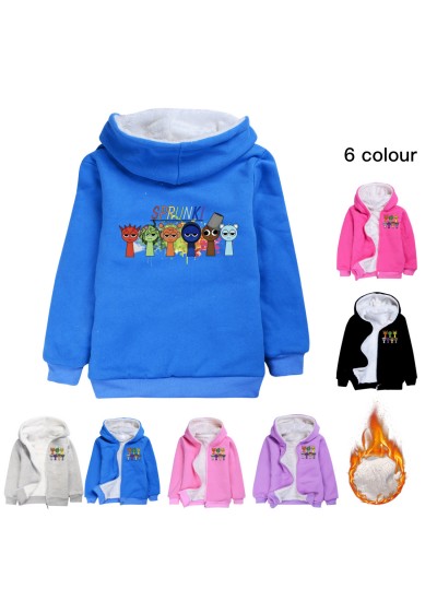 Sprunki Winter Jacket for Teens & Kids | Zip-Up Cotton Coat | Sprunki Clothing