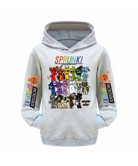 Sprunki Kids Pocket Hoodie & Printed Pants Set | Sporty Outfit | Sprunki Clothing