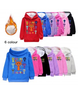 Sprunki Kids' Fleece Hoodie | Warm Winter Sweatshirt for Boys & Girls