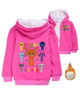 Sprunki Kids' Fleece Hoodie | Warm Winter Sweatshirt for Boys & Girls