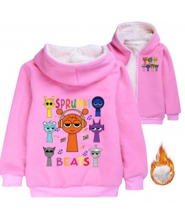 Sprunki Kids' Fleece Hoodie | Warm Winter Sweatshirt for Boys & Girls