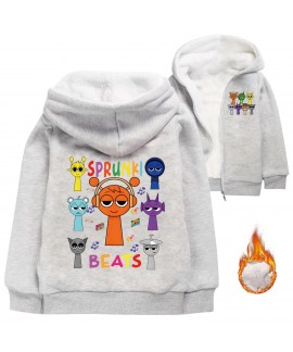 Sprunki Kids' Fleece Hoodie | Warm Winter Sweatshirt for Boys & Girls