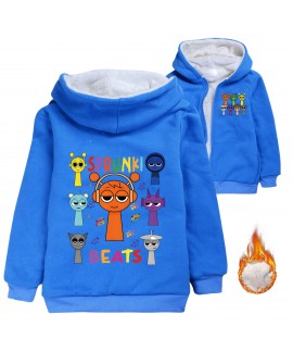 Sprunki Kids' Fleece Hoodie | Warm Winter Sweatshirt for Boys & Girls