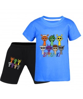 Sprunki Kids' Summer T-Shirt & Shorts Set | Boys & Girls Outfit