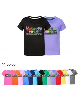 Sprunki Kids Summer T-Shirt & Pants Set | Short Sleeve Outfit | Sprunki Clothing