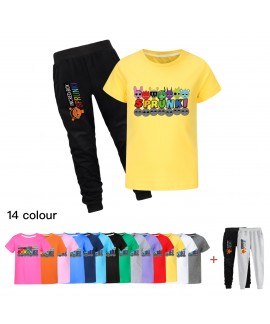 Sprunki Kids Summer T-Shirt & Pants Set | Short Sleeve Outfit | Sprunki Clothing