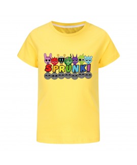 Sprunki Kids Summer T-Shirt & Pants Set | Short Sleeve Outfit | Sprunki Clothing