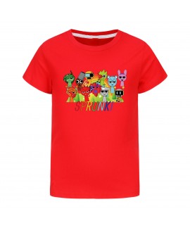 Sprunki Shirt for Kids & Boys | Summer Short Sleeve T-Shirt | Sprunki Clothing