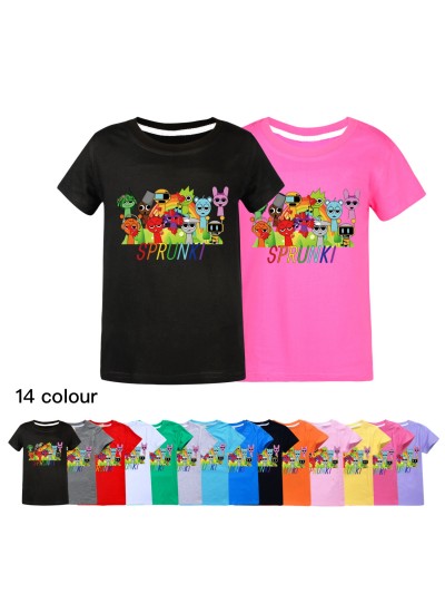 Sprunki Shirt for Kids & Boys | Summer Short Sleeve T-Shirt | Sprunki Clothing