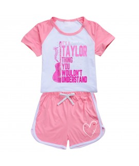 Taylor 100-170 Unisex Kids' Summer T-Shirt & Shorts Sports Set