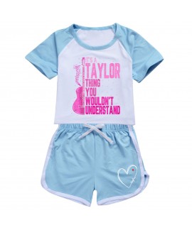 Taylor 100-170 Unisex Kids' Summer T-Shirt & Shorts Sports Set