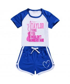 Taylor 100-170 Unisex Kids' Summer T-Shirt & Shorts Sports Set