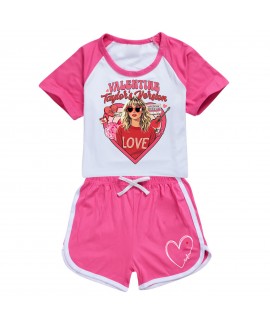 Taylor Swift 100-170 Unisex Kids' Summer T-Shirt & Shorts Sports Sets