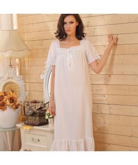 Plus - Size Loose Short - Sleeve Long Princess Cou...