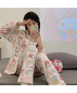 Kitty Pure Cotton Long-sleeved Cute Cartoon Women'...