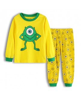 Minions Cartoon Pajamas Le Buddies Minions Long Sleeved Cotton Kids' Pajamas Sets