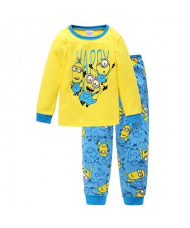 Minions Children's Cartoon Pajamas Le Buddies Minions Long Sleeved Cotton Pajamas Sets