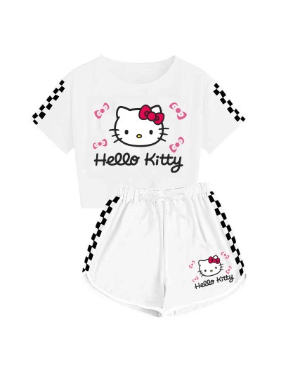 Sanrio Kids' T-shirt  Shorts Sports Pajamas Hello Kitty Children's Pajamas Set