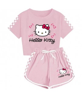 Sanrio Kids' T-shirt  Shorts Sports Pajamas Hello Kitty Children's Pajamas Set