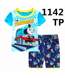 Short-Sleeved Shorts Two-Piece Set Of Boys'Batman Pyjamas,Summer Superman Pyjamas