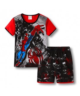 Spider-Man Marvel Short-sleeved Pyjamas Middle-aged Children Spider-Man Pajama Set